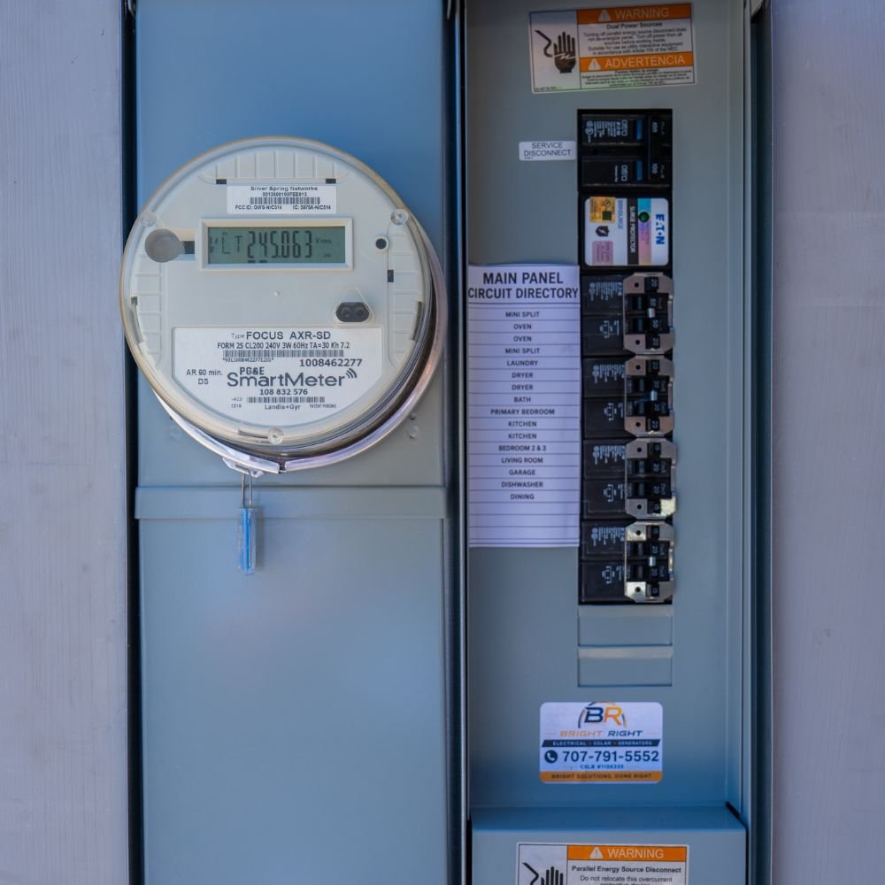 Bright Right Replaced 100A Meter Main Panel. High Quality Install