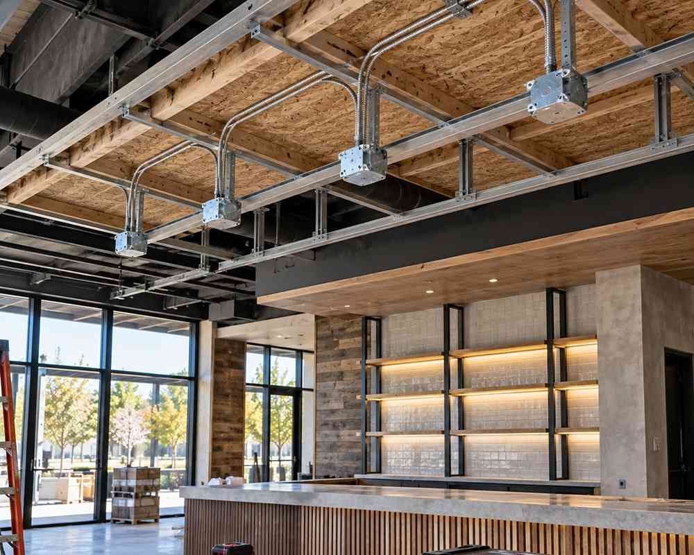 Commercial pendant junction box planning in Rohnert Park CA