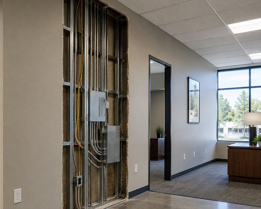 Tenant space electrical rewiring in Rohnert Park CA