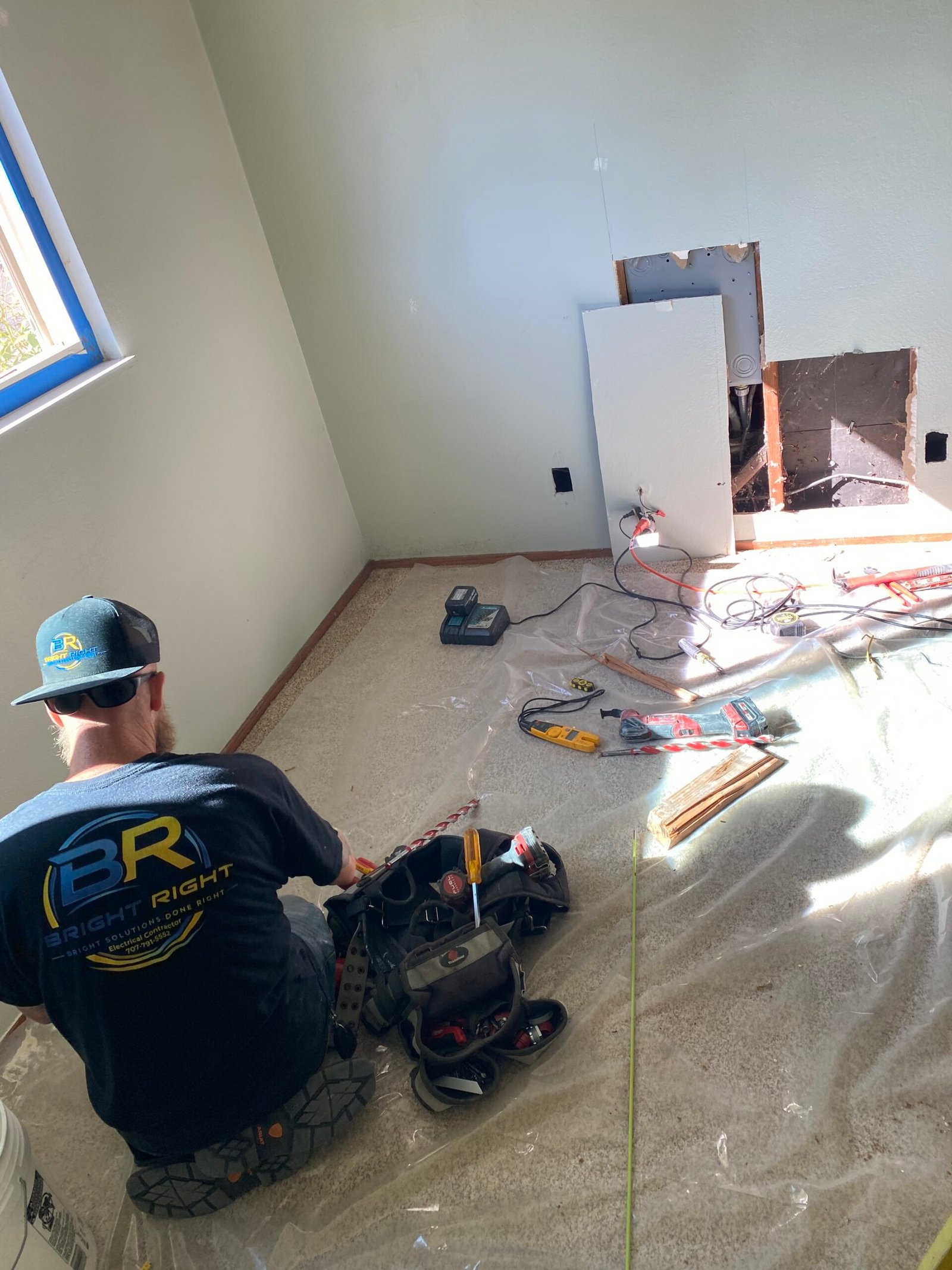 Electrical wiring repair in a Rohnert Park CA home